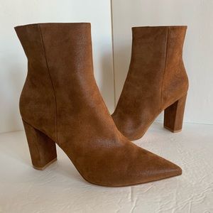 GIANVITO ROSSI Piper 85 Suede Ankle Boots Size 42